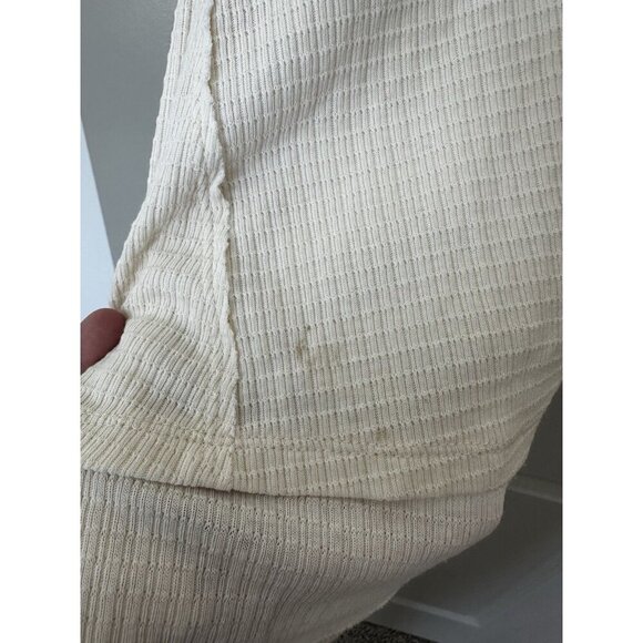 We The Free Citrine Henley Thermal Long Sleeve Tunic in Cream Size Large - Picture 5 of 9